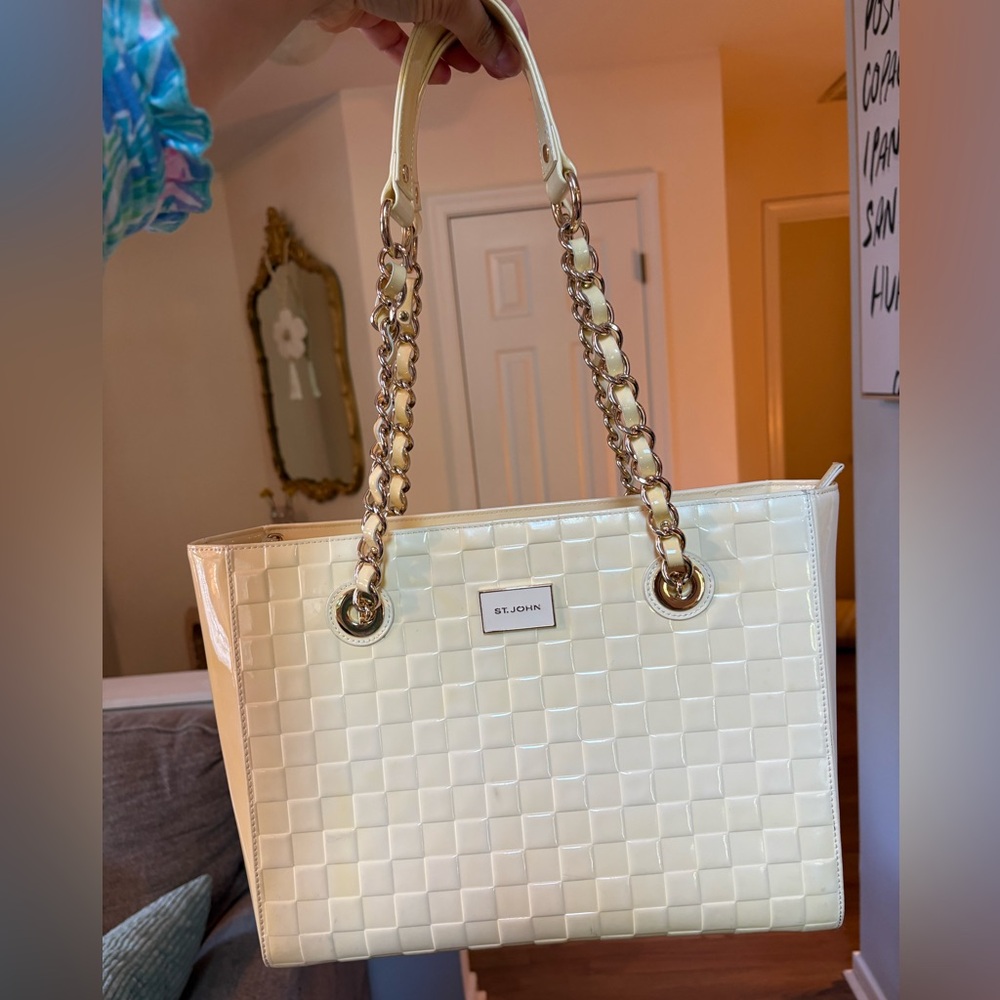 St. John Butter Yellow Shoulder Bag